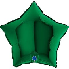 Фольгована кулька Grabo 18” Зірка Темно-Зелена