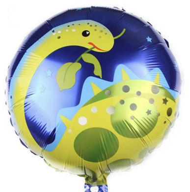 Фольгована кулька 18" круг Динозавр травоїдний Китай