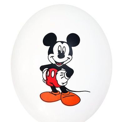 Латексна кулька Belbal 12" Міккі Маус на білому (1 шт)