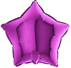 Фольгированный шар 10” Звезда Пурпурная (Китай)