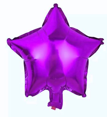 Фольгированный шар 10” Звезда Пурпурная (Китай)