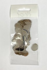 Конфетті Кружочок 12 мм Срібло (50 г)