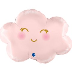 Фольгированный шар Grabo Большая фигура облако розовое 62см