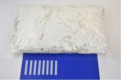 Конфетті тонкі смужки білі (500г)