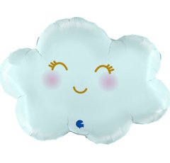 Фольгированный шар Grabo Большая фигура облако голубое 62см