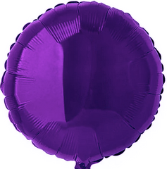 Фольгована кулька Flexmetal 18" круг Фіолетовий