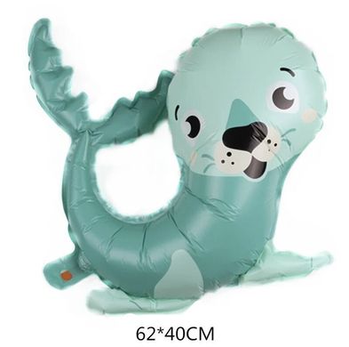 Фольгована кулька Велика фігура морський котик 52 см (Китай)