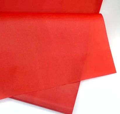 Бумага тишью красный (70*50см) 25 листов