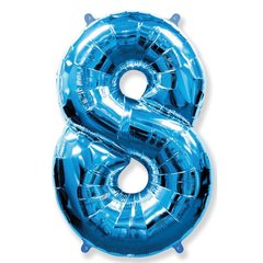 Фольгована кулька Flexmetal цифра «8» Синій 40"