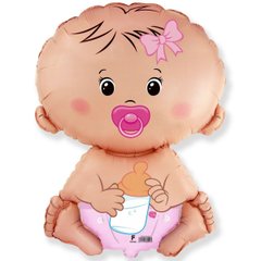 Фольгована кулька Flexmetal Міні фігура малюк дівчинка
