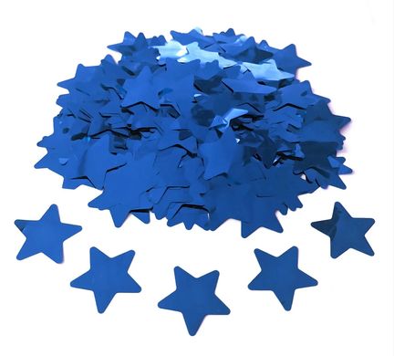 Конфетти Звёздочки 35 мм Синие (500 г)