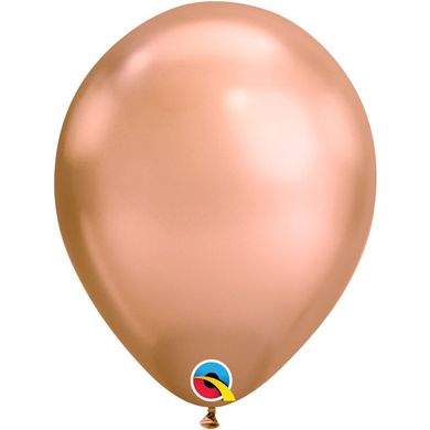 Латексна кулька Qualatex 11″ Хром Рожеве Золото / Сhrome Rose Gold (1 шт)