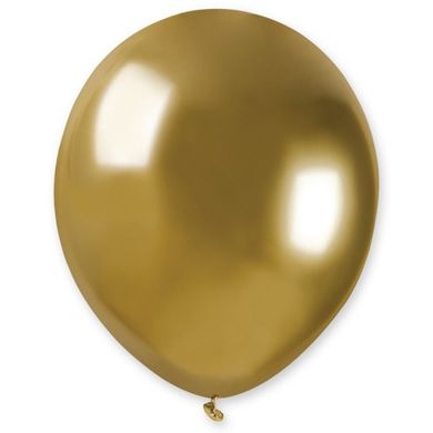 Латексный шар Gemar 5" Хром Золото / Shiny Gold (100 шт)