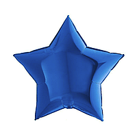 Фольгированный шар 10” Звезда Синяя (Китай)