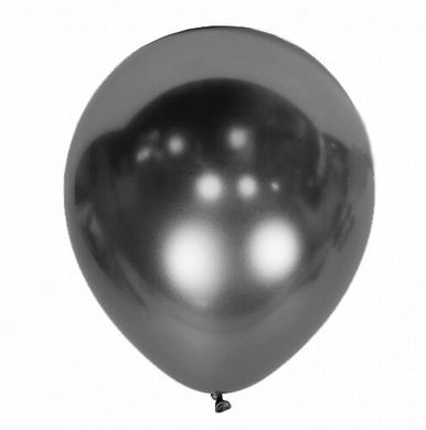 Латексна кулька Kalisan 12” Хром Сірий / Mirror Space Grey (50 шт)