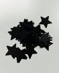 Конфетті Зірочки 20 мм Чорні (50 г)