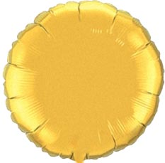 Фольгированный шар Flexmetal 18″ Круг Золото