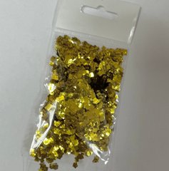 Конфетти Квадратик 3 мм Золото (50 г)