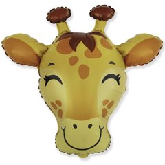 Фольгированный шар Flexmetal Большая фигура жираф голова