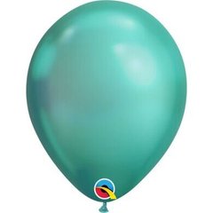 Латексна кулька Qualatex 11″ Хром Зелений / Chrome Green (100 шт)