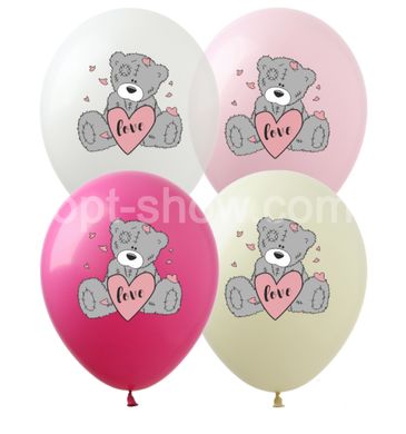Латексный шар Art Show 12" SPR-40 Мишка Тедди с сердцем (1 ст) (100 шт)