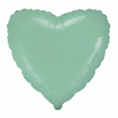 Фольгована кулька Flexmetal 18" Серце пастель Мінт