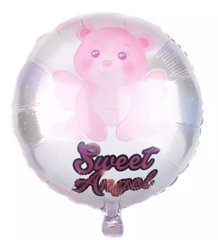 Фольгована кулька 18” круг sweet angel рожевий Китай
