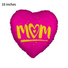 Фольгована кулька 18" Серце Mom (Китай)