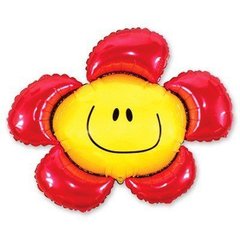 Фольгована кулька Flexmetal Міні фігура Квітка червона