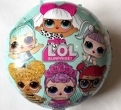 Фольгированный шар 18″ круг Куклы Лол на мятном (Китай)