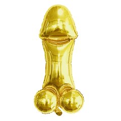 Фольгована кулька Велика фігура golden dick (Китай) 105 см