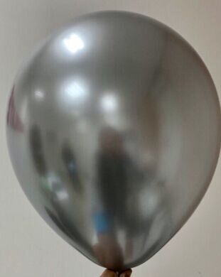 Латексна кулька Китай 12″ Хром Срібло (50 шт)