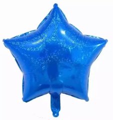 Фольгированный шар 18” Звезда Laser Blue (Китай)