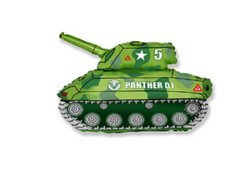 Фольгированный шар Flexmetal Большая фигура танк зелёный