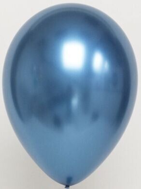 Латексна кулька Китай 12″ Хром Синій (50 шт)