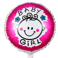 Фольгированный шар 18” круг baby girl Китай