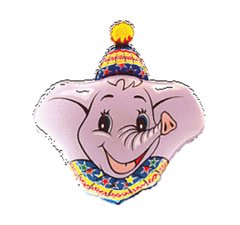 Фольгированный шар Flexmetal Большая фигура цирковой слон голова