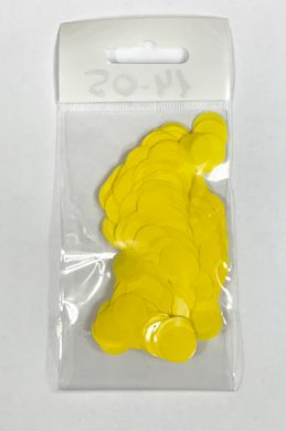 Конфетті Кружочок 12 мм Жовтий (50 г)