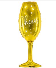 Фольгована кулька Велика фігура золотий келих cheers 101см (Китай)