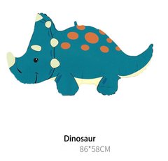 Фольгована кулька Велика фігура Динозавр Бірюзовий 86 см (Китай)