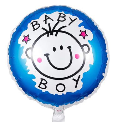Фольгированный шар 18” круг baby boy Китай