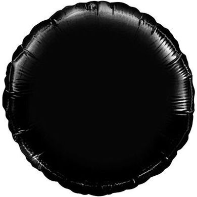 Фольгированный шар Flexmetal 18″ Круг Черный