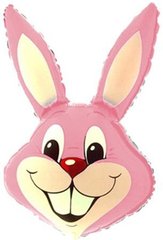 Фольгированный шар Flexmetal Большая фигура Кролик Розовый