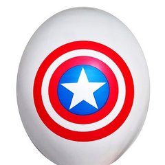 кулька 12" (30 см) Капітан Америка щит на білому (BelBal)