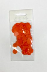 Конфетті Кружочок 12 мм Оранжевий (100 г)