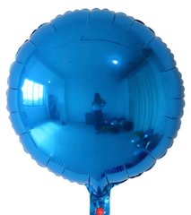 Фольгированный шар 18” Круг синий (Китай)