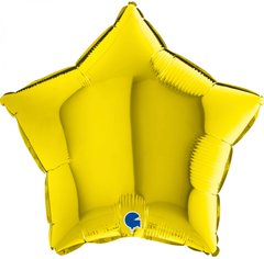 Фольгированный шар Grabo 18” Звезда Желтая