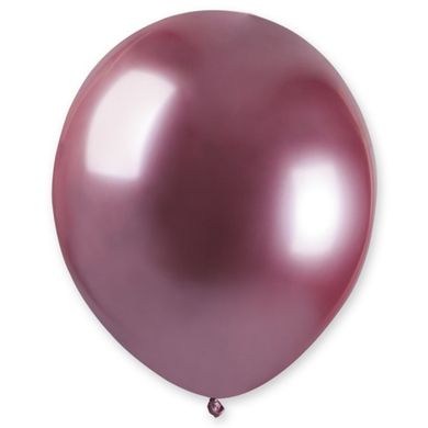 Латексна кулька Gemar 5" Хром Рожевий / Shiny Pink (100 шт)