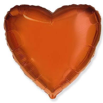 Фольгированный шар Flexmetal 18″ Сердце Оранжевый