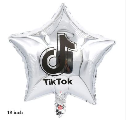 Фольгована кулька 18" зірка срібло Тік Тік Китай
